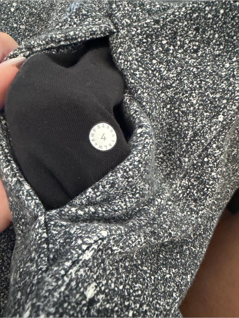 lululemon Scuba Hoodie in Luminesce Splatter White Black 4 - Picture 6 of 7